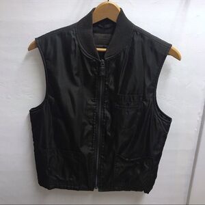 Prada Men’s Adjustable Nylon Aviator Vest- Size Small